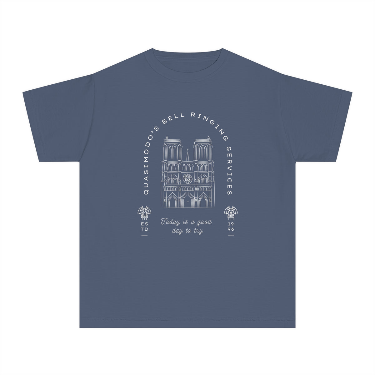 Quasimodo's Bell Ringing Services Comfort Colors Youth Midweight Tee