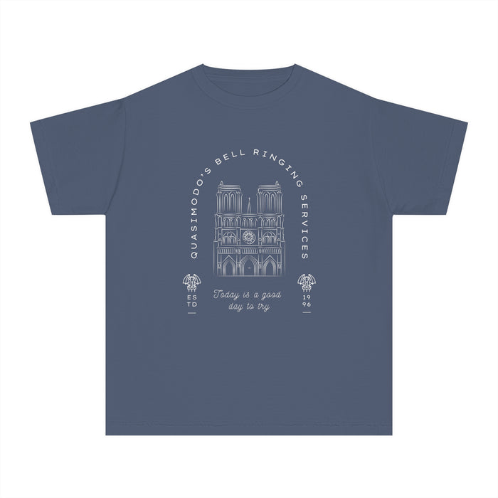 Quasimodo's Bell Ringing Services Comfort Colors Youth Midweight Tee