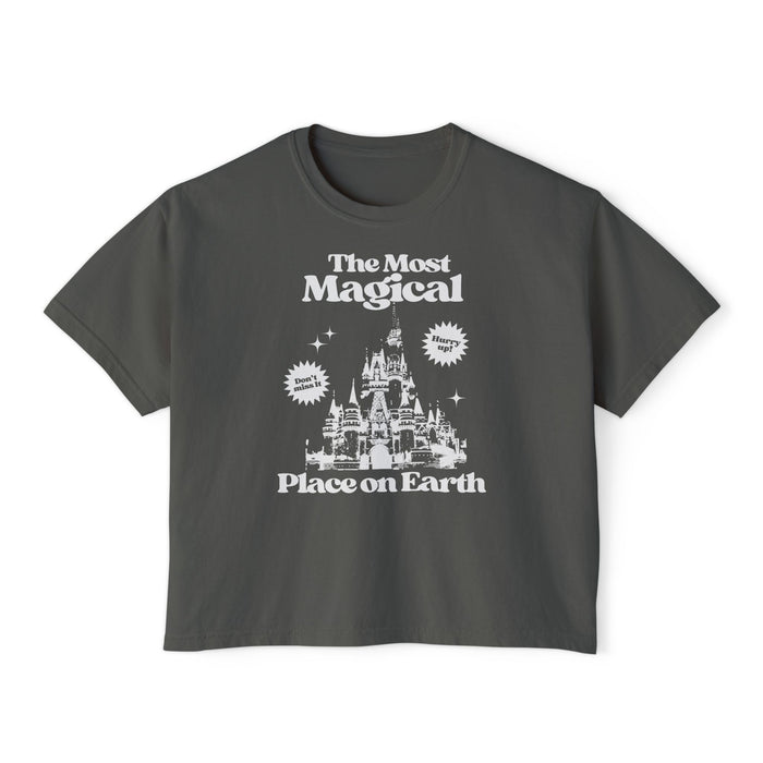 The Most Magical Place On Earth Comfort Colors Women's Boxy Tee