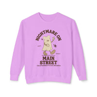 Nightmare on Main Street Unisex Lightweight Comfort Colors Crewneck Sweatshirt