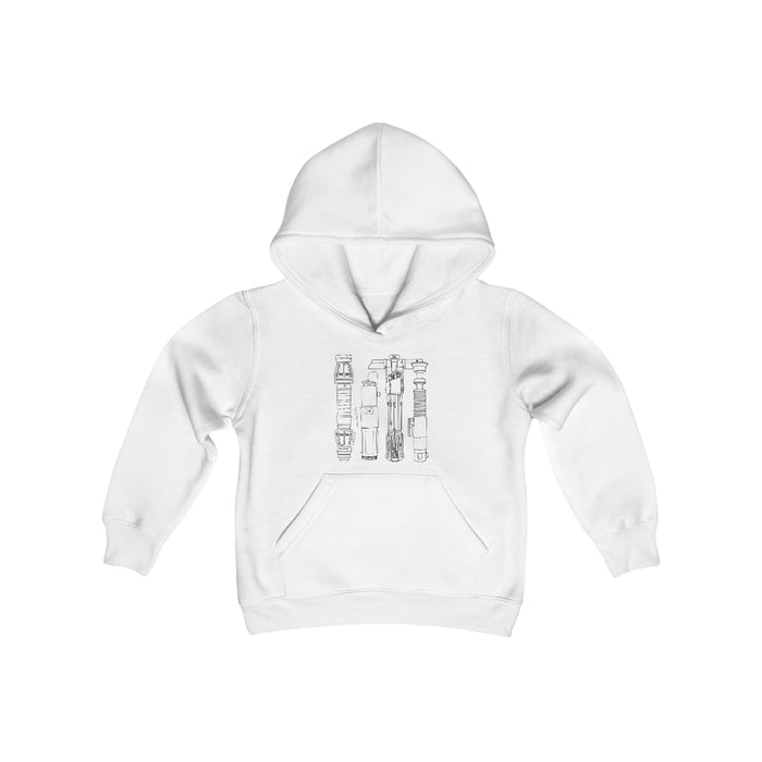 Lightsabers Gildan Youth Heavy Blend Hooded Sweatshirt