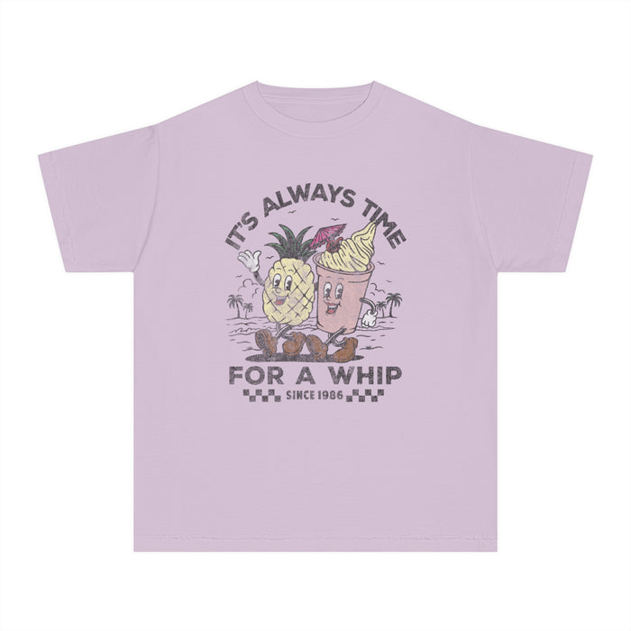 It's Always Time For A Whip Comfort Colors Youth Midweight Tee