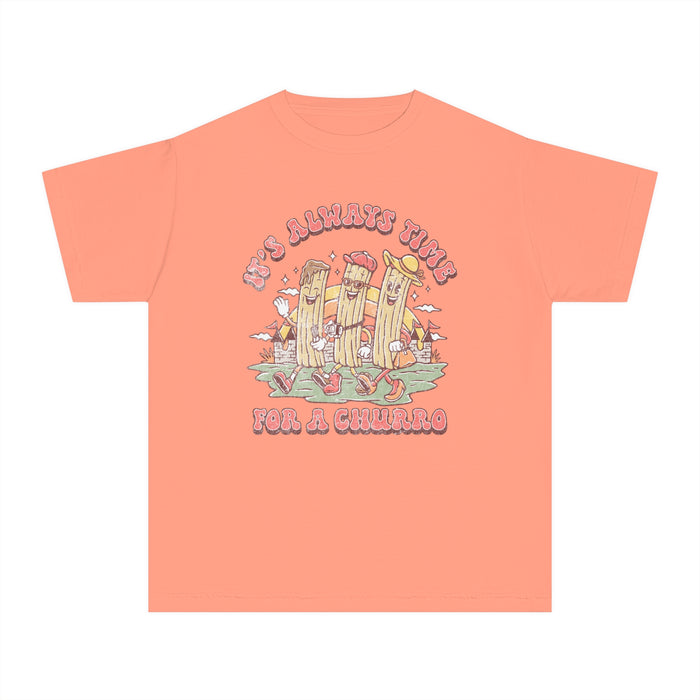 It's Always Time For A Churro Comfort Colors Youth Midweight Tee