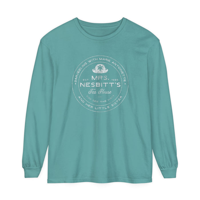 Mrs. Nesbitt's Tea House Comfort Colors Unisex Garment-dyed Long Sleeve T-Shirt