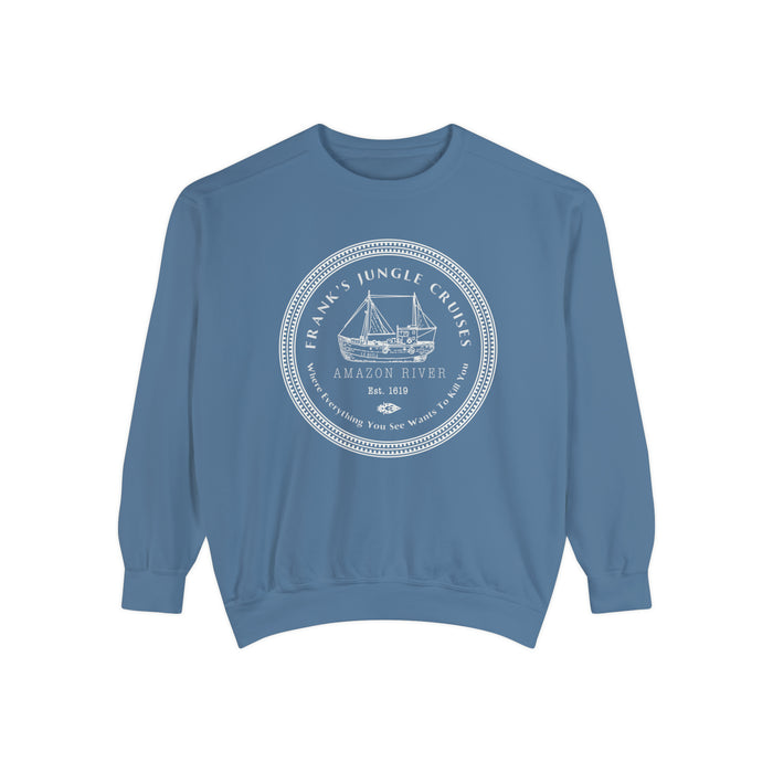 Frank's Jungle Cruises Comfort Colors Unisex Garment-Dyed Sweatshirt