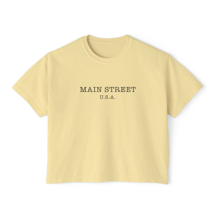 Main Street USA Comfort Colors Women's Boxy Tee