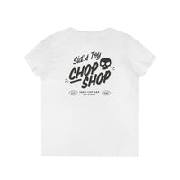 Sid's Toy Chop Shop Ladies' Gildan V-Neck T-Shirt