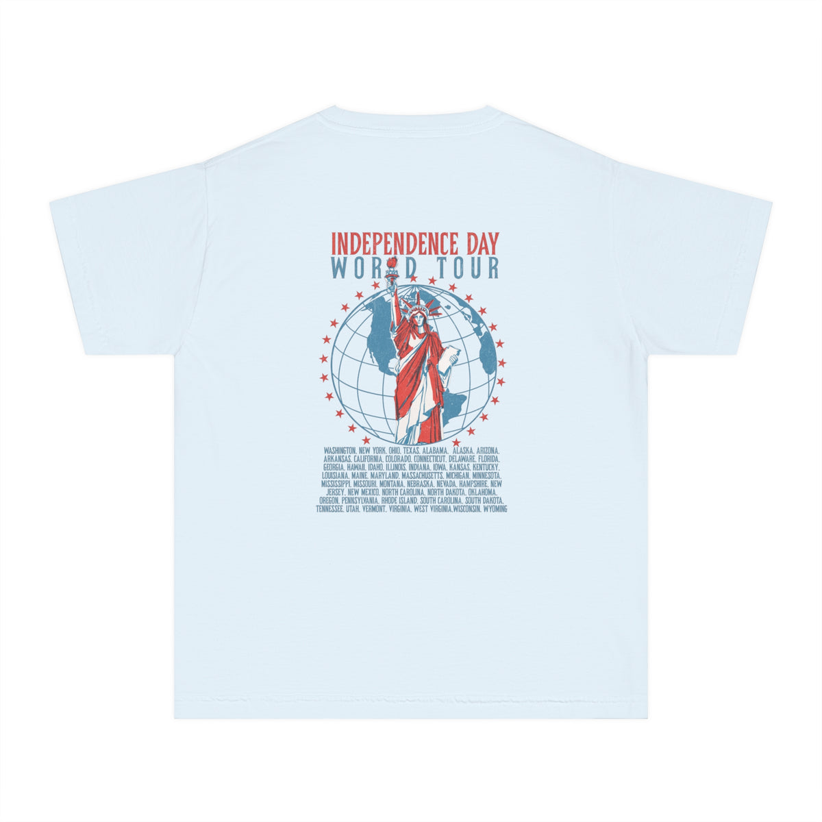 Independence Day World Tour Comfort Colors Youth Midweight Tee