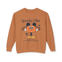 Spooky Vibes Unisex Lightweight Comfort Colors Crewneck Sweatshirt