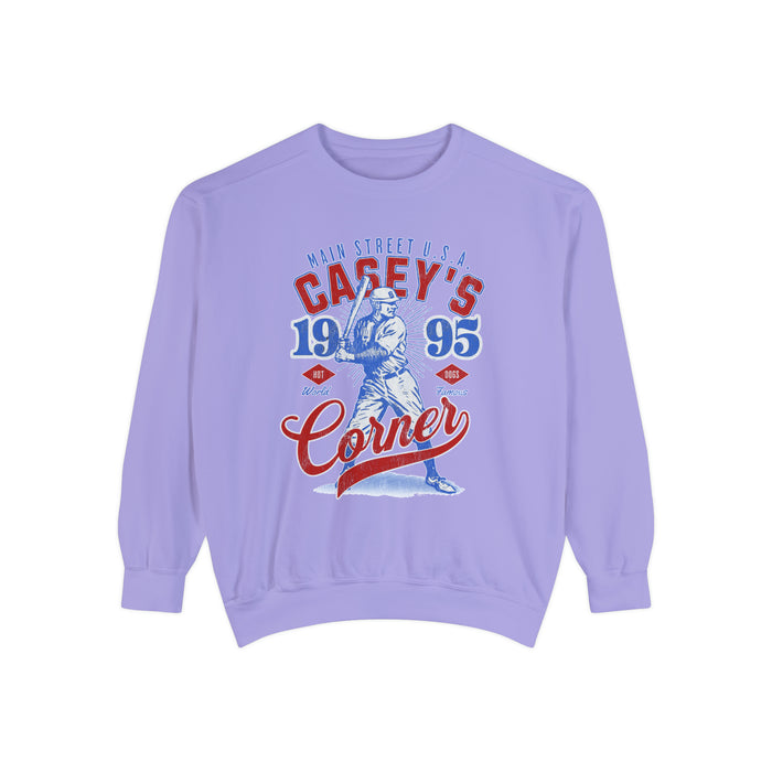 Casey’s Corner Distressed Comfort Colors Unisex Garment-Dyed Sweatshirt