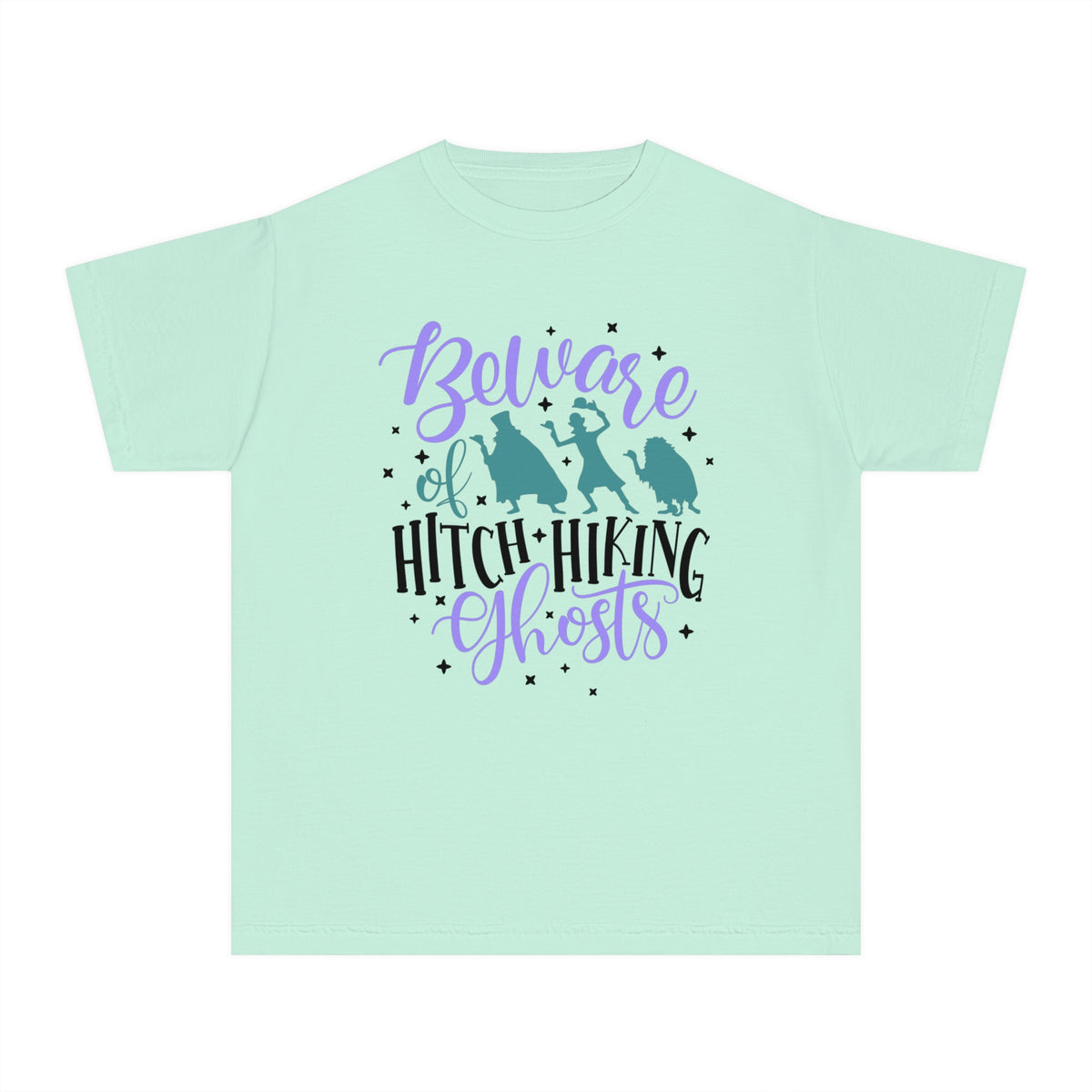 Beware of Hitchhiking Ghosts Comfort Colors Youth Midweight Tee