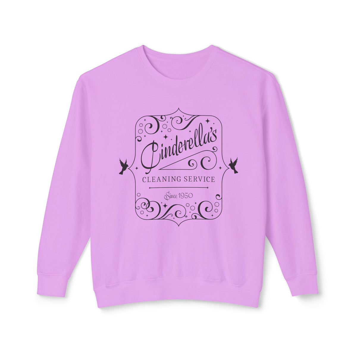 Cinderella's Cleaning Service Unisex Lightweight Comfort Colors Crewneck Sweatshirt