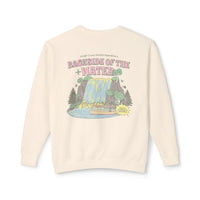 Backside of the Water Unisex Lightweight Comfort Colors Crewneck Sweatshirt