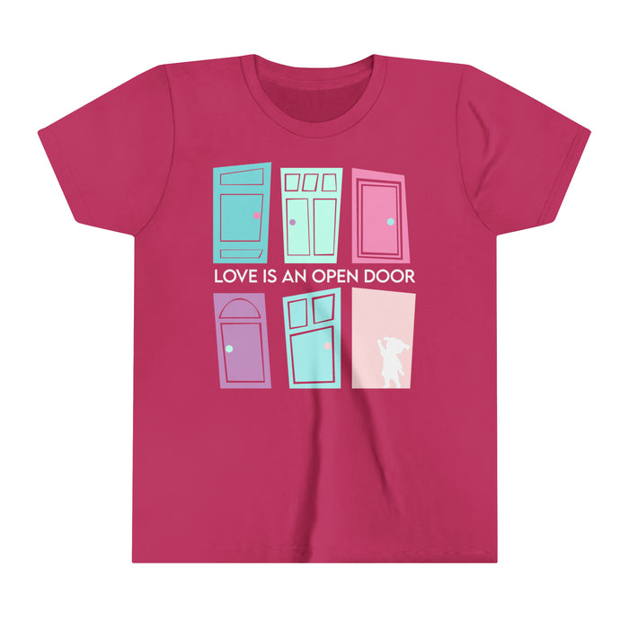 Love Is An Open Door Bella Canvas Youth Short Sleeve Tee