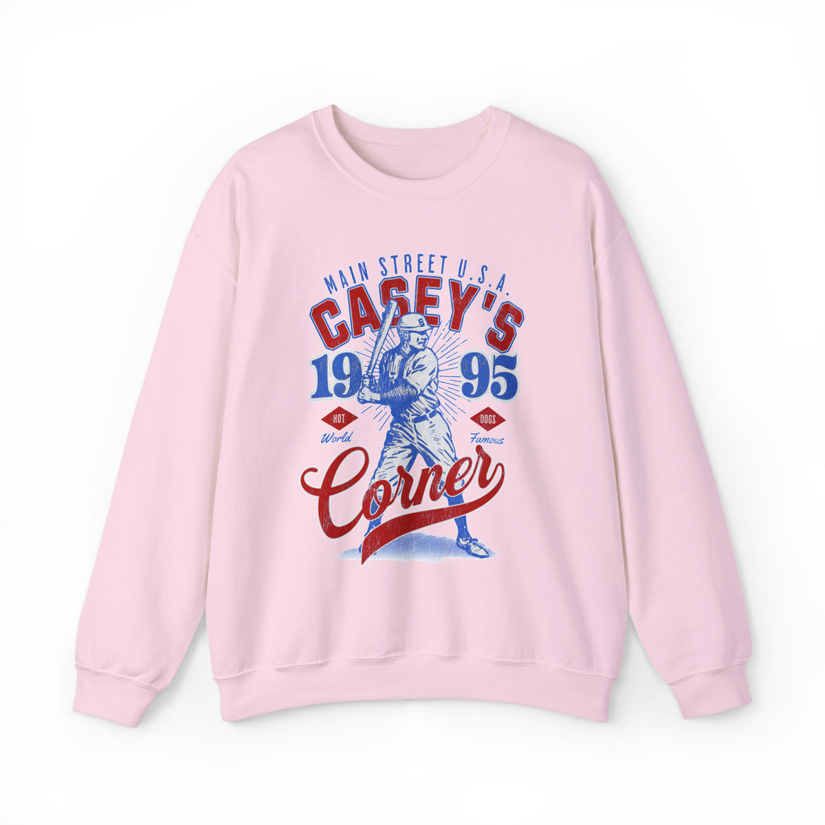 Casey’s Corner Distressed Gildan Unisex Heavy Blend™ Crewneck Sweatshirt