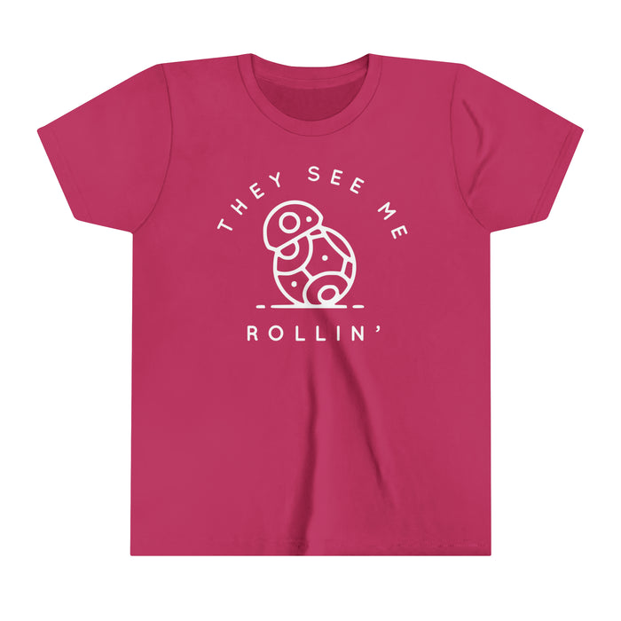 They See Me Rollin' Bella Canvas Youth Short Sleeve Tee