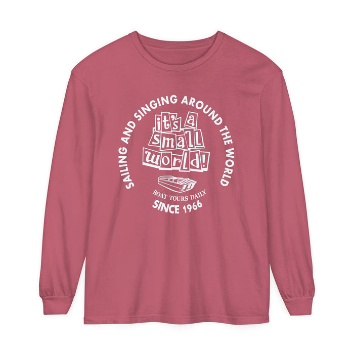 Small World Boat Tours Comfort Colors Unisex Garment-dyed Long Sleeve T-Shirt