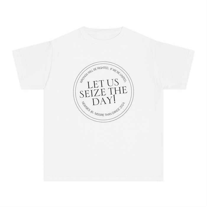 Let Us Seize The Day Comfort Colors Youth Midweight Tee