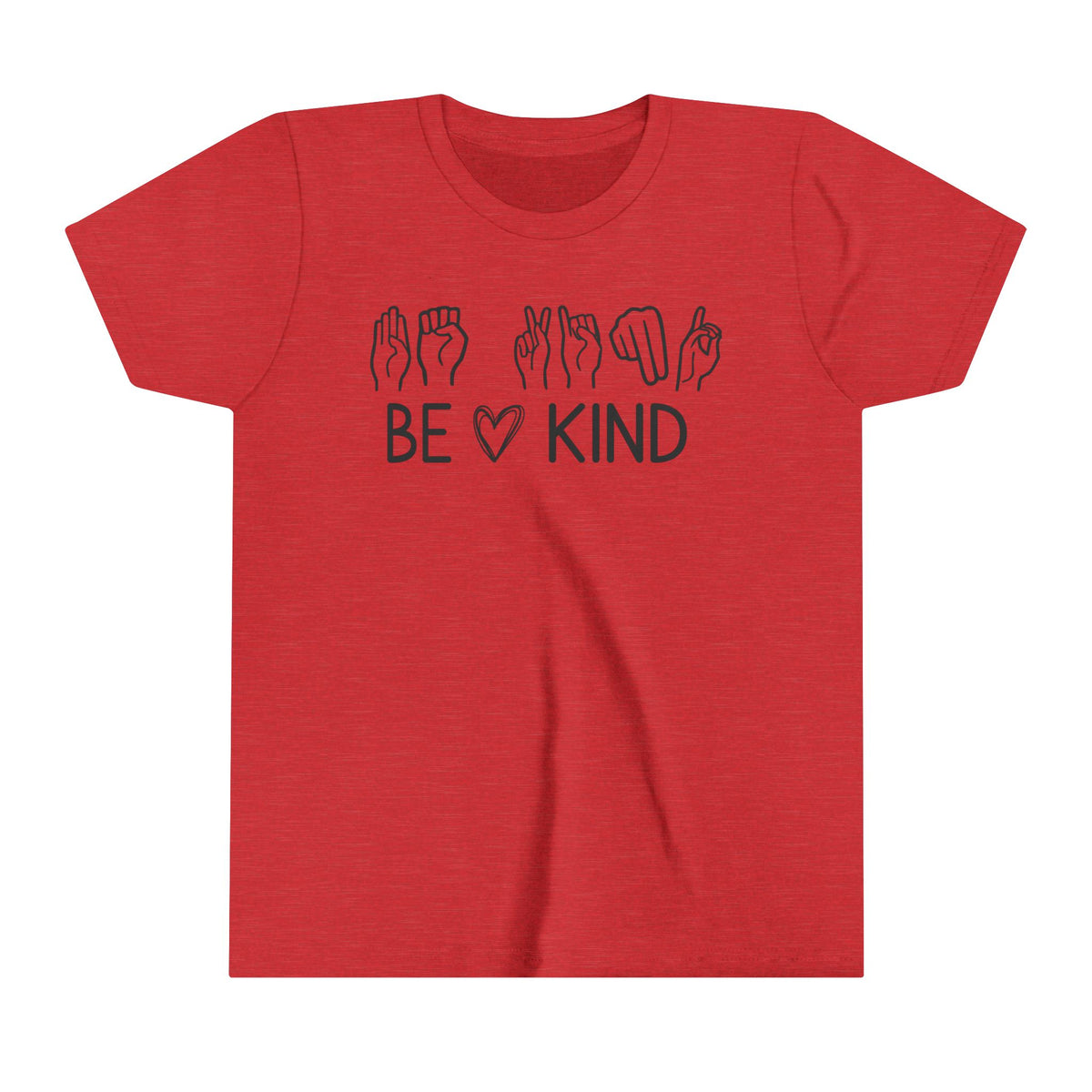 Be Kind ASL Bella Canvas Youth Short Sleeve Tee