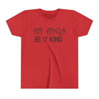 Be Kind ASL Bella Canvas Youth Short Sleeve Tee