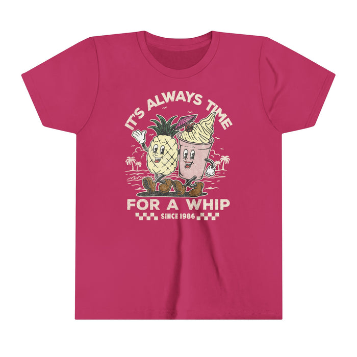 It's Always Time For A Whip Bella Canvas Youth Short Sleeve Tee