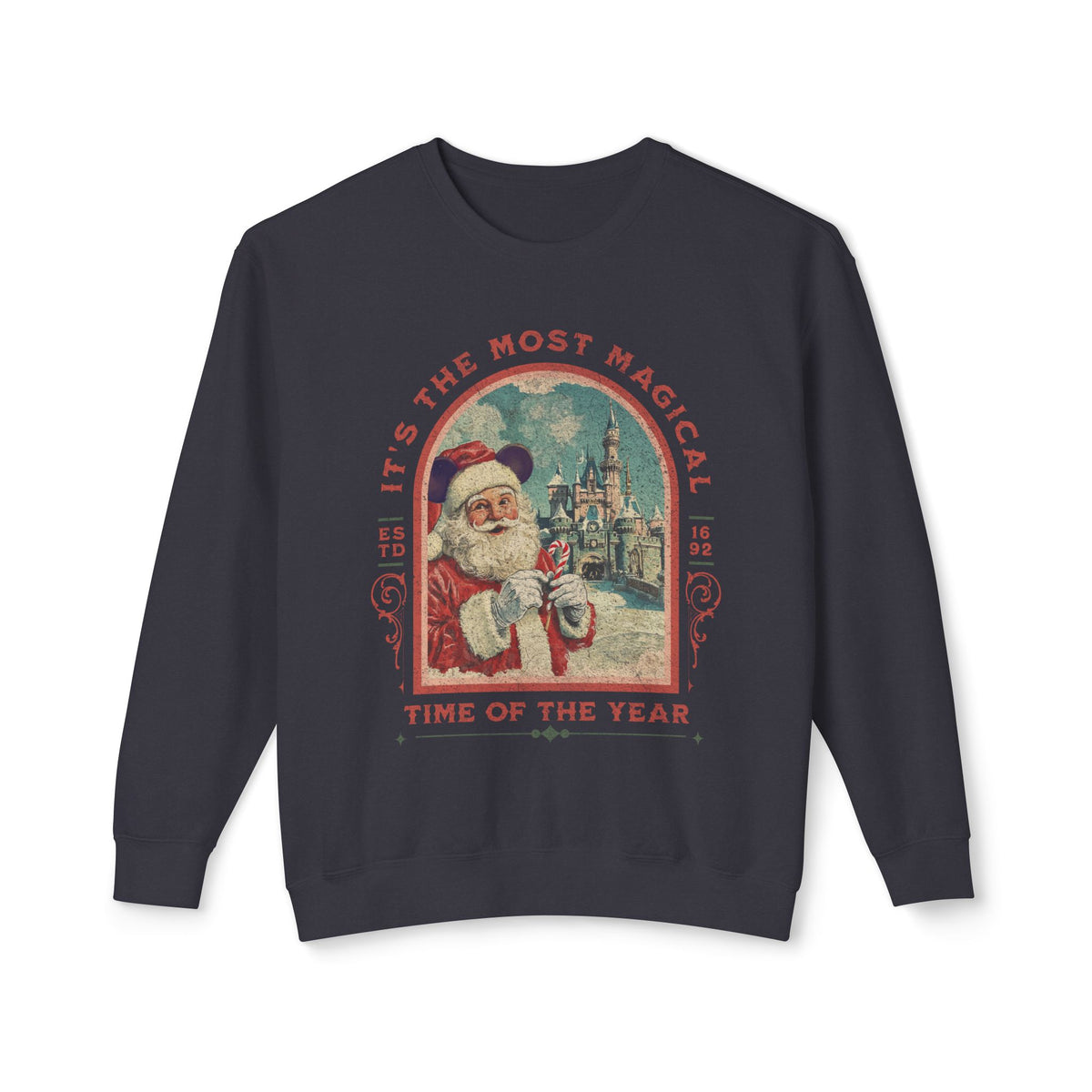 It's The Most Magical Time of the Year Castle Unisex Lightweight Comfort Colors Crewneck Sweatshirt