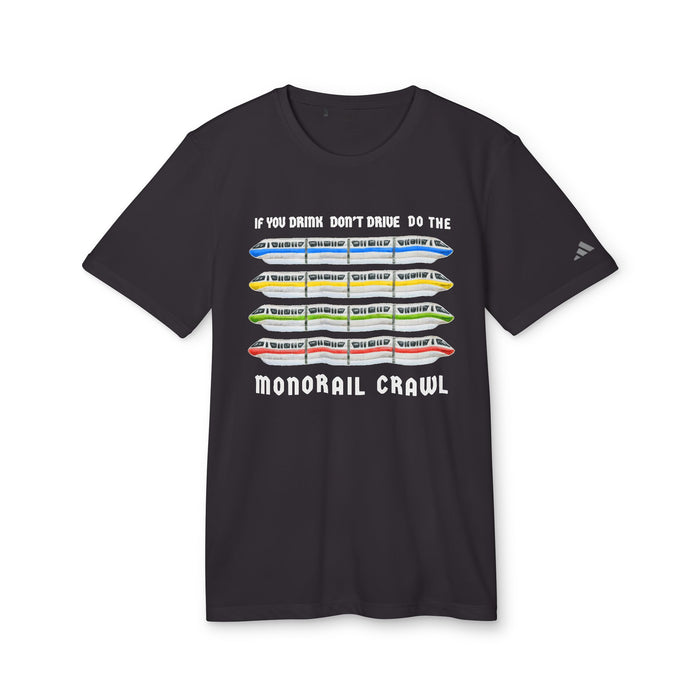 Monorail Crawl Adidas® Unisex Sport T-shirt