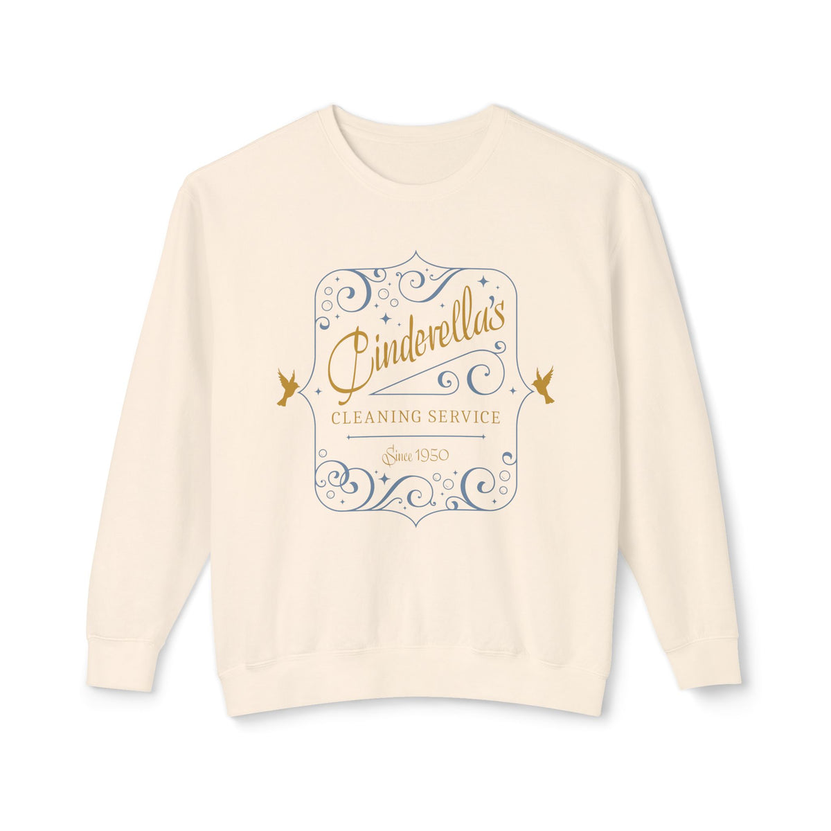 Cinderella's Cleaning Service Unisex Lightweight Comfort Colors Crewneck Sweatshirt