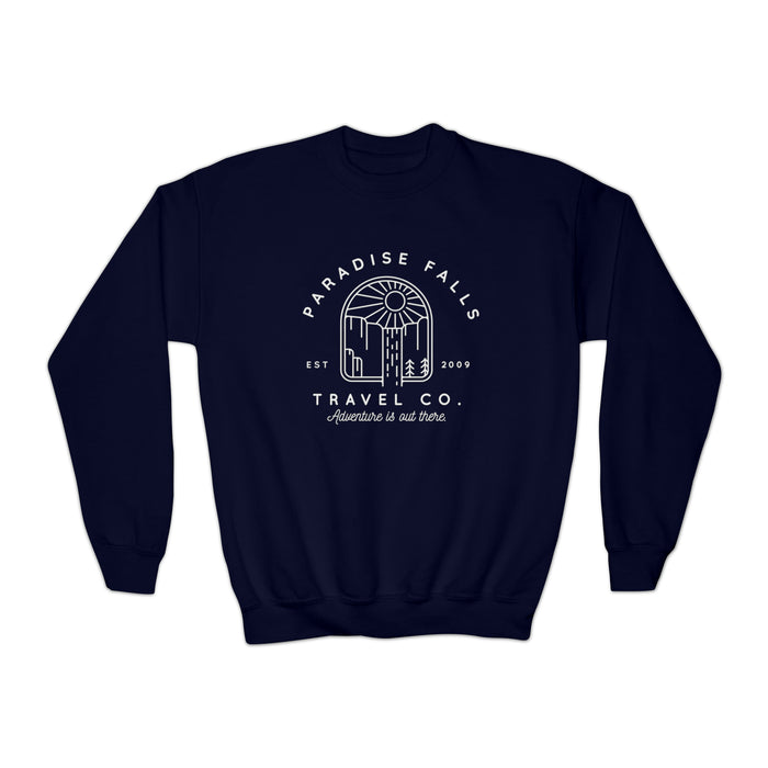 Paradise Falls Vacation Co. Gildan Youth Crewneck Sweatshirt