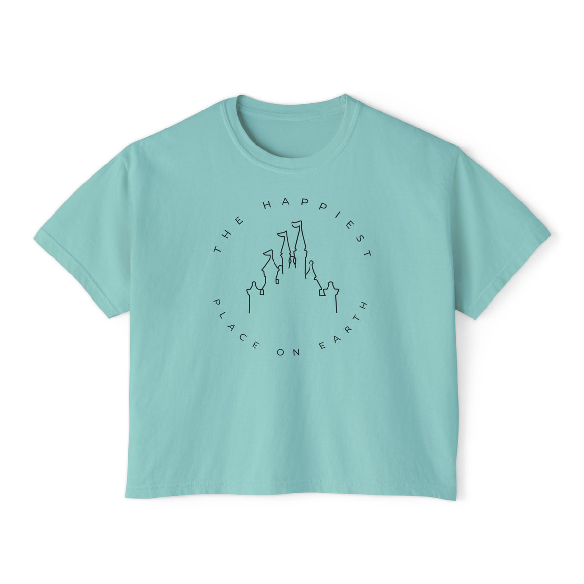 The Happiest Place On Earth Comfort Colors Women's Boxy Tee