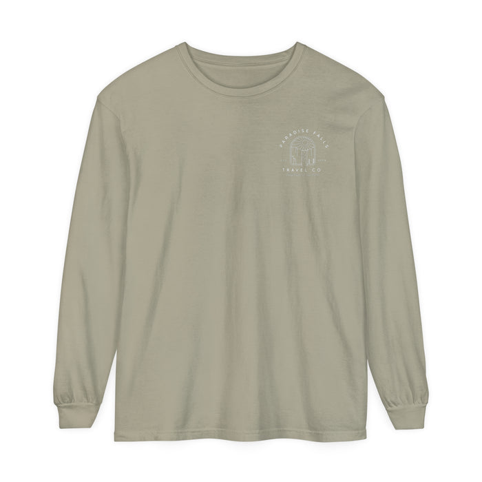 Paradise Falls Comfort Colors Unisex Garment-dyed Long Sleeve T-Shirt