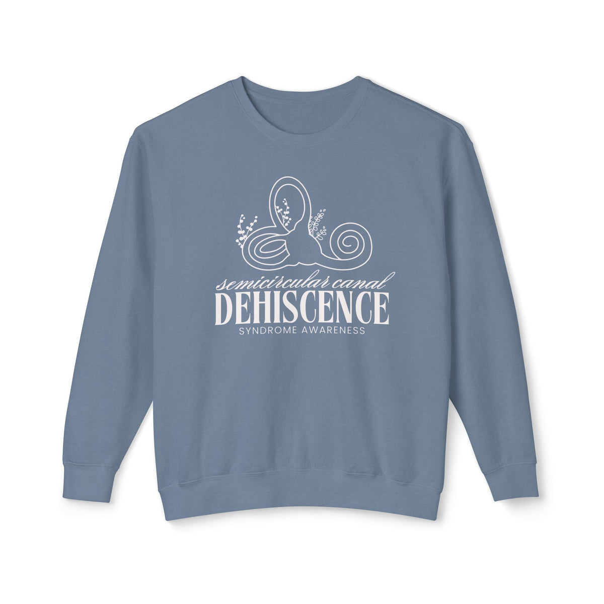 Semicircular Canal Dehiscence Syndrome Awareness Unisex Lightweight Comfort Colors Crewneck Sweatshirt