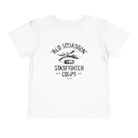 Red Squadron Starfighter Corps Bella Canvas Toddler Short Sleeve Tee