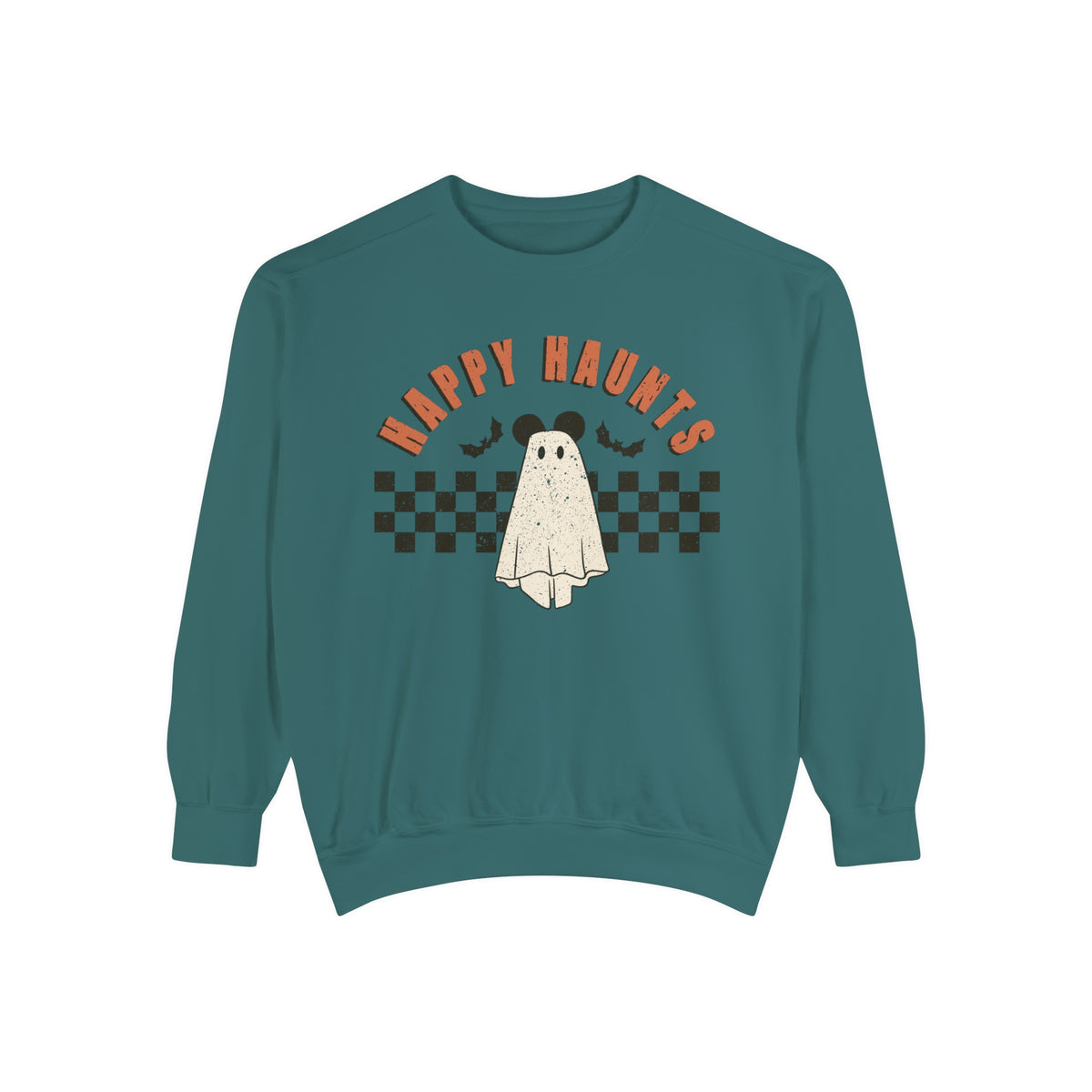 Happy Haunts Comfort Colors Unisex Garment-Dyed Sweatshirt