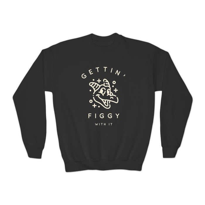 Gettin' Figgy With It Gildan Youth Crewneck Sweatshirt