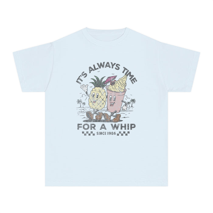 It's Always Time For A Whip Comfort Colors Youth Midweight Tee