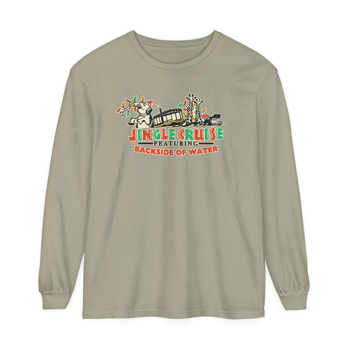 Jingle Cruise Comfort Colors Unisex Garment-dyed Long Sleeve T-Shirt