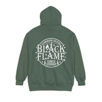 Black Flame Candle Comfort Colors Unisex Garment-Dyed Hoodie