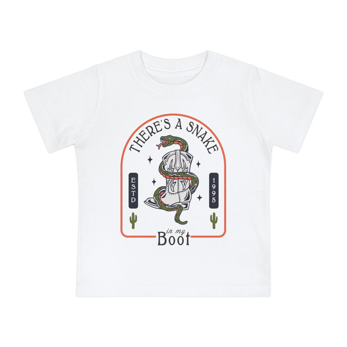 There's A Snake In My Boot Bella Canvas Baby Short Sleeve T-Shirt