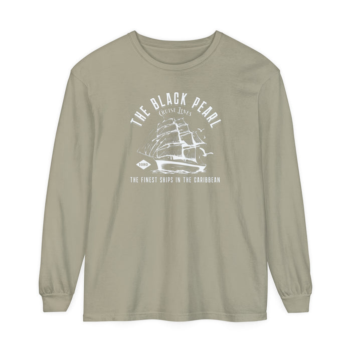 Black Pearl Cruise Lines Comfort Colors Unisex Garment-dyed Long Sleeve T-Shirt