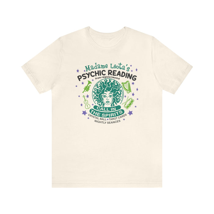 Madame Leota’s Psychic Readings Bella Canvas Unisex Jersey Short Sleeve Tee