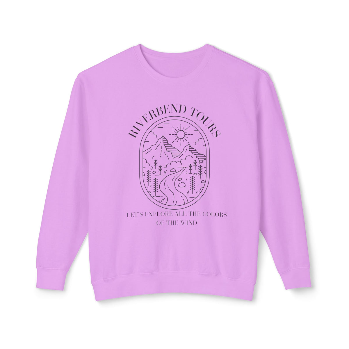 Riverbend Tours Unisex Lightweight Comfort Colors Crewneck Sweatshirt