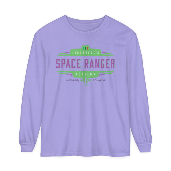 Lightyear's Space Ranger Academy Comfort Colors Unisex Garment-dyed Long Sleeve T-Shirt