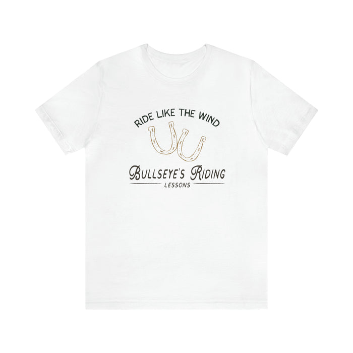 Bullseye's Riding Lessons Bella Canvas Unisex Jersey Short Sleeve Tee