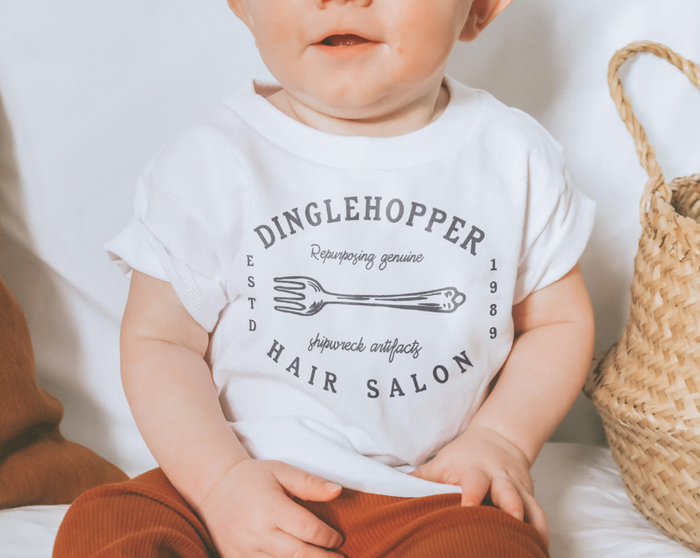 Dinglehopper Hair Salon Bella Canvas Baby Short Sleeve T-Shirt