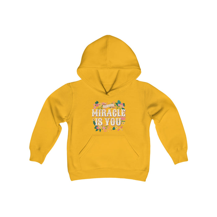 The Miracle Is You Gildan Youth Heavy Blend Hooded Sweatshirt