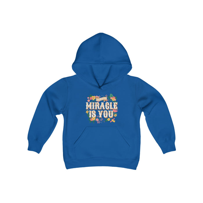 The Miracle Is You Gildan Youth Heavy Blend Hooded Sweatshirt