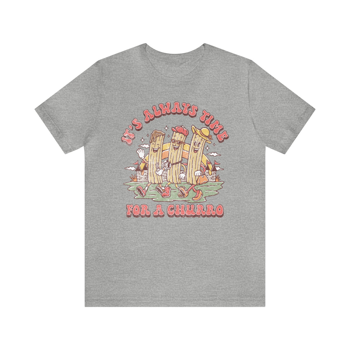 It's Always Time For A Churro Bella Canvas Unisex Jersey Short Sleeve Tee