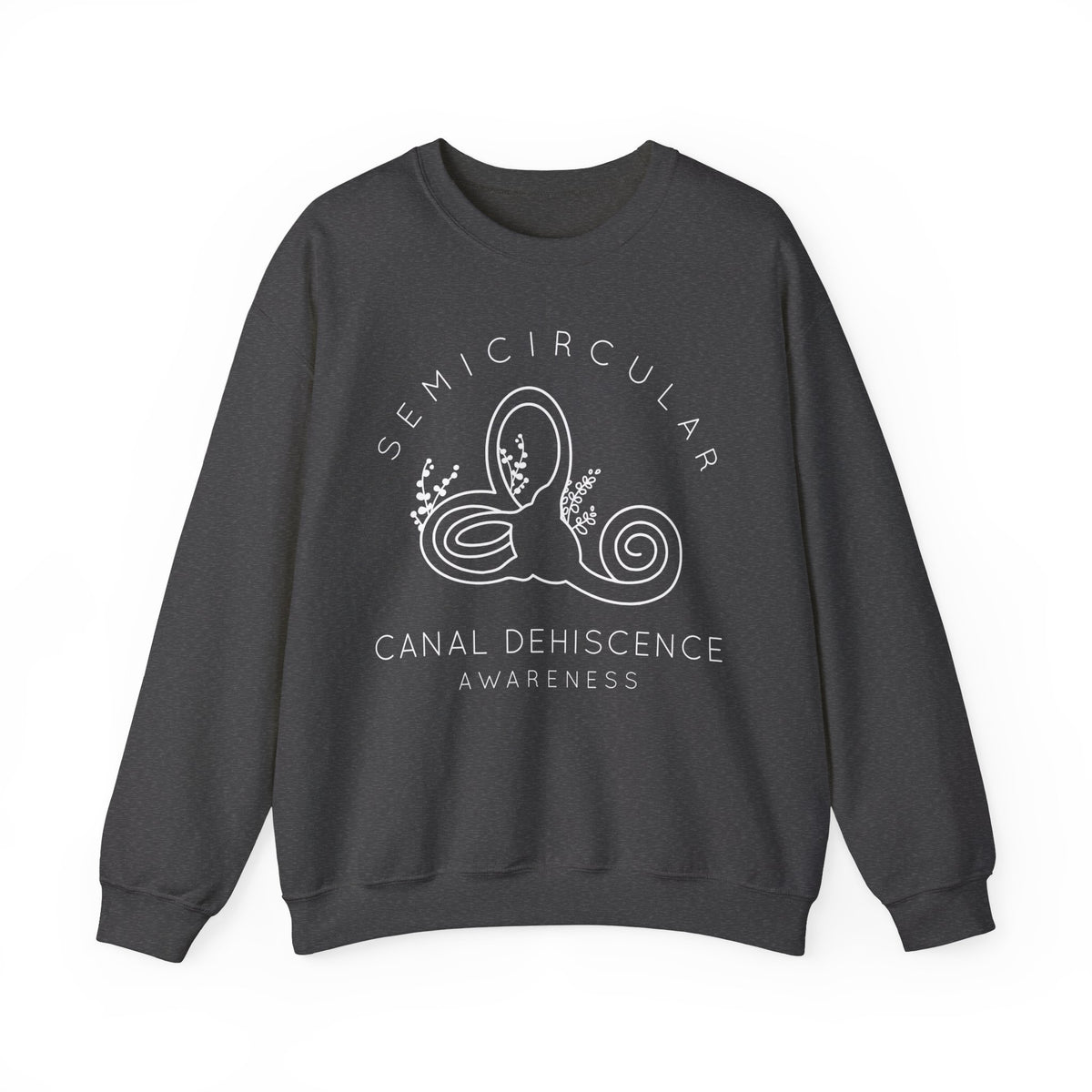 Semicircular Canal Dehiscence Awareness Gildan Unisex Heavy Blend™ Crewneck Sweatshirt