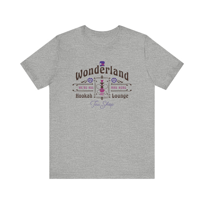 Wonderland Hookah Lounge Bella Canvas Unisex Jersey Short Sleeve Tee